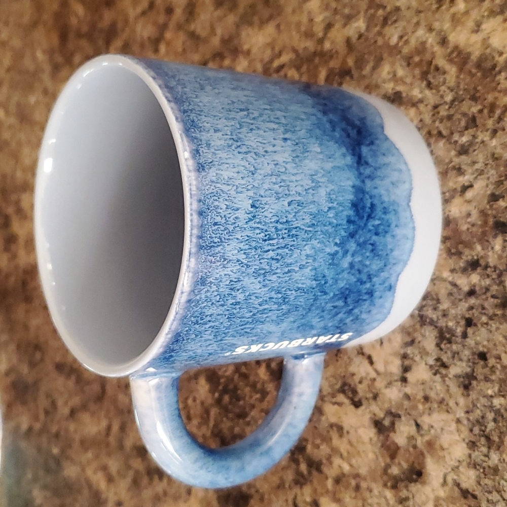 Blue Starbucks mug, $15